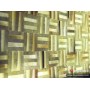 1x48cm Simli Beyaz Mermer Patlatma Doğal Taş - DT1588